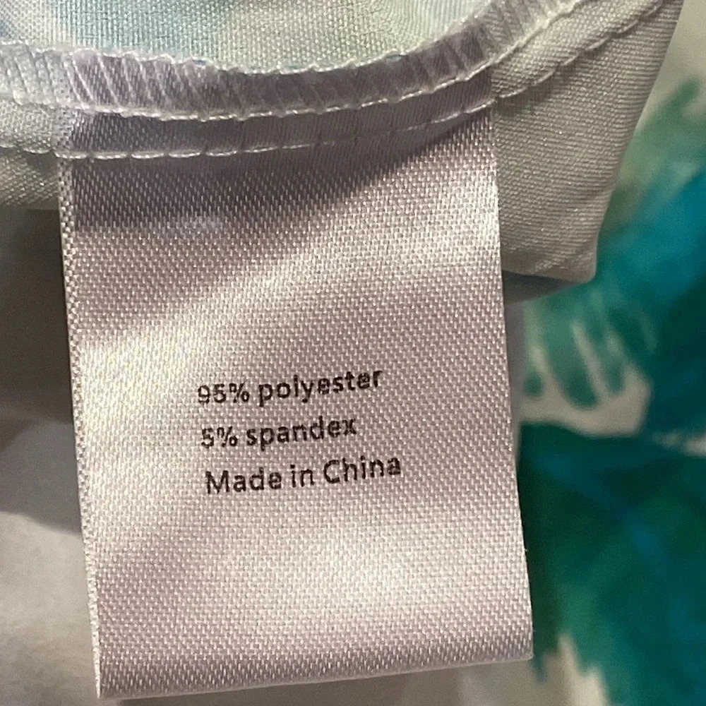 Hardaddy Short Sleeved Button Down Shirt Men Size M Palm Tree Print Front Pocket - Picture 7 of 8